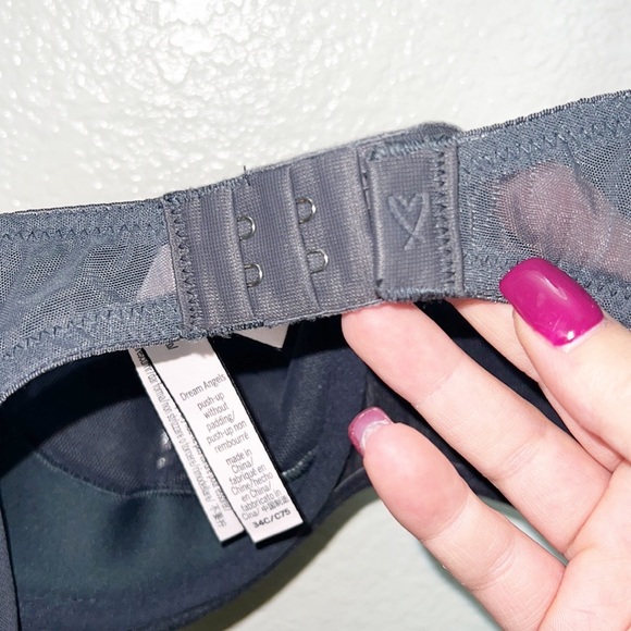 Victoria’s Secret Silver Dream Angels Push Up Without Padding Metallic Bra - Picture 6 of 11